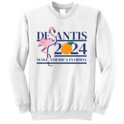 Desantis 2024 Make America Florida Flamingo Sweatshirt