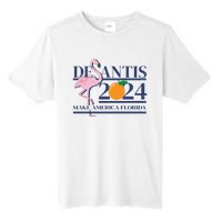 Desantis 2024 Make America Florida Flamingo Tall Fusion ChromaSoft Performance T-Shirt