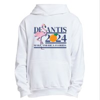 Desantis 2024 Make America Florida Flamingo Urban Pullover Hoodie