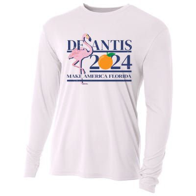 Desantis 2024 Make America Florida Flamingo Cooling Performance Long Sleeve Crew