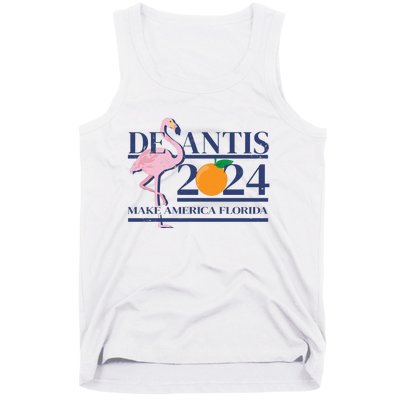 Desantis 2024 Make America Florida Flamingo Tank Top