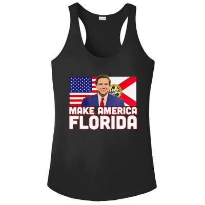 DeSantis 2024 Make America Florida DeSantis 2024 Ladies PosiCharge Competitor Racerback Tank