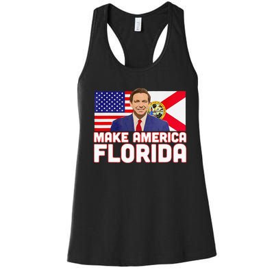 DeSantis 2024 Make America Florida DeSantis 2024 Women's Racerback Tank