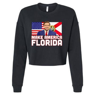 DeSantis 2024 Make America Florida DeSantis 2024 Cropped Pullover Crew