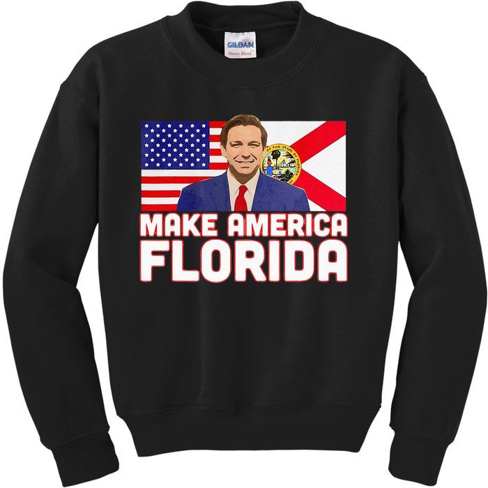 DeSantis 2024 Make America Florida DeSantis 2024 Kids Sweatshirt