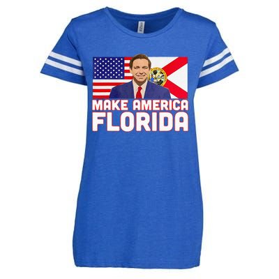 DeSantis 2024 Make America Florida DeSantis 2024 Enza Ladies Jersey Football T-Shirt