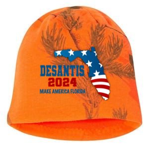 Desantis 2024 Make America Florida Kati - Camo Knit Beanie