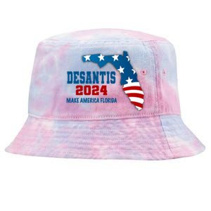 Desantis 2024 Make America Florida Tie-Dyed Bucket Hat