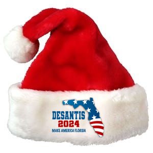 Desantis 2024 Make America Florida Premium Christmas Santa Hat