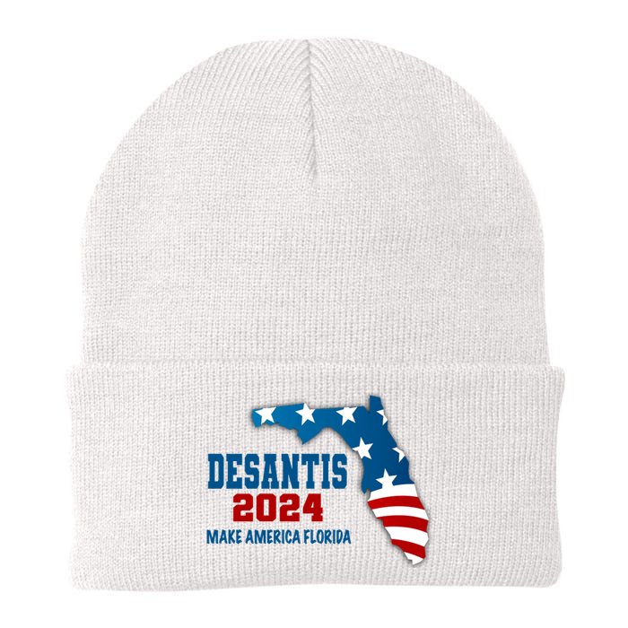 Desantis 2024 Make America Florida Knit Cap Winter Beanie