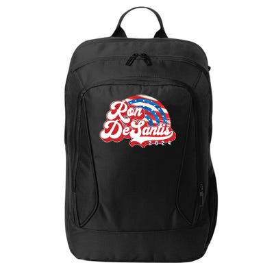 Desantis 2024 Make America Florida Election Retro Distressed Cool Gift City Backpack