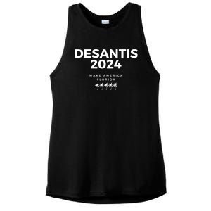 Desantis 2024 Make America Florida Ladies PosiCharge Tri-Blend Wicking Tank