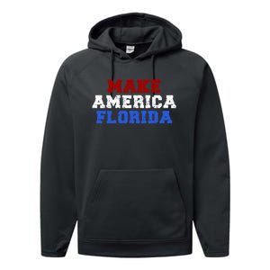 Desantis 2024 Make America Florida Performance Fleece Hoodie