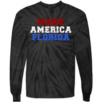 Desantis 2024 Make America Florida Tie-Dye Long Sleeve Shirt