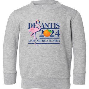 Desantis 2024 Make America Florida Toddler Sweatshirt