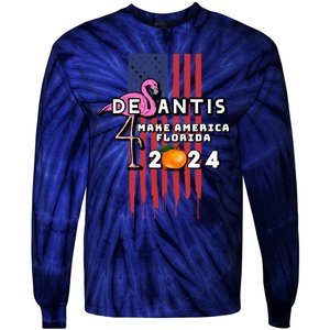 Desantis 2024 Make America Florida Tie-Dye Long Sleeve Shirt