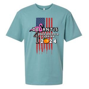 Desantis 2024 Make America Florida Sueded Cloud Jersey T-Shirt