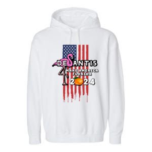 Desantis 2024 Make America Florida Garment-Dyed Fleece Hoodie