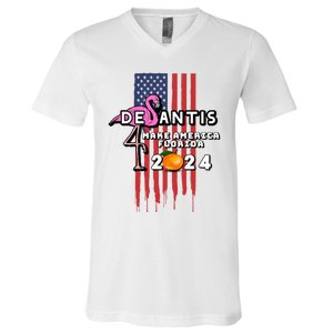 Desantis 2024 Make America Florida V-Neck T-Shirt