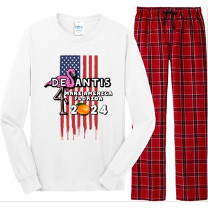 Desantis 2024 Make America Florida Long Sleeve Pajama Set