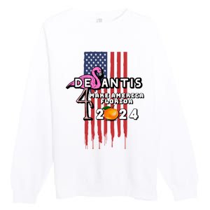 Desantis 2024 Make America Florida Premium Crewneck Sweatshirt