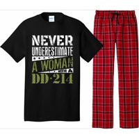 DD 214 Never Underestimate A Woman With DD214 Veteran Pajama Set