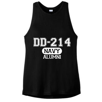Dd 214 Navy Alumni Ladies PosiCharge Tri-Blend Wicking Tank