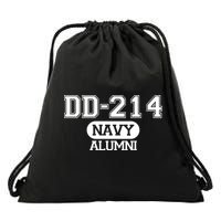 Dd 214 Navy Alumni Drawstring Bag