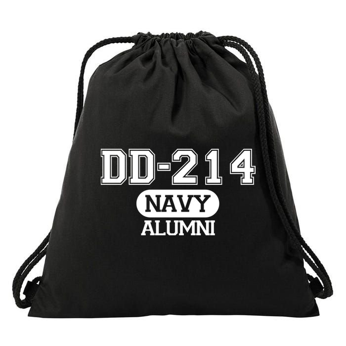 Dd 214 Navy Alumni Drawstring Bag