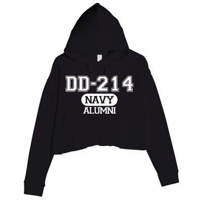 Dd 214 Navy Alumni Crop Fleece Hoodie