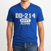 Dd 214 Navy Alumni V-Neck T-Shirt