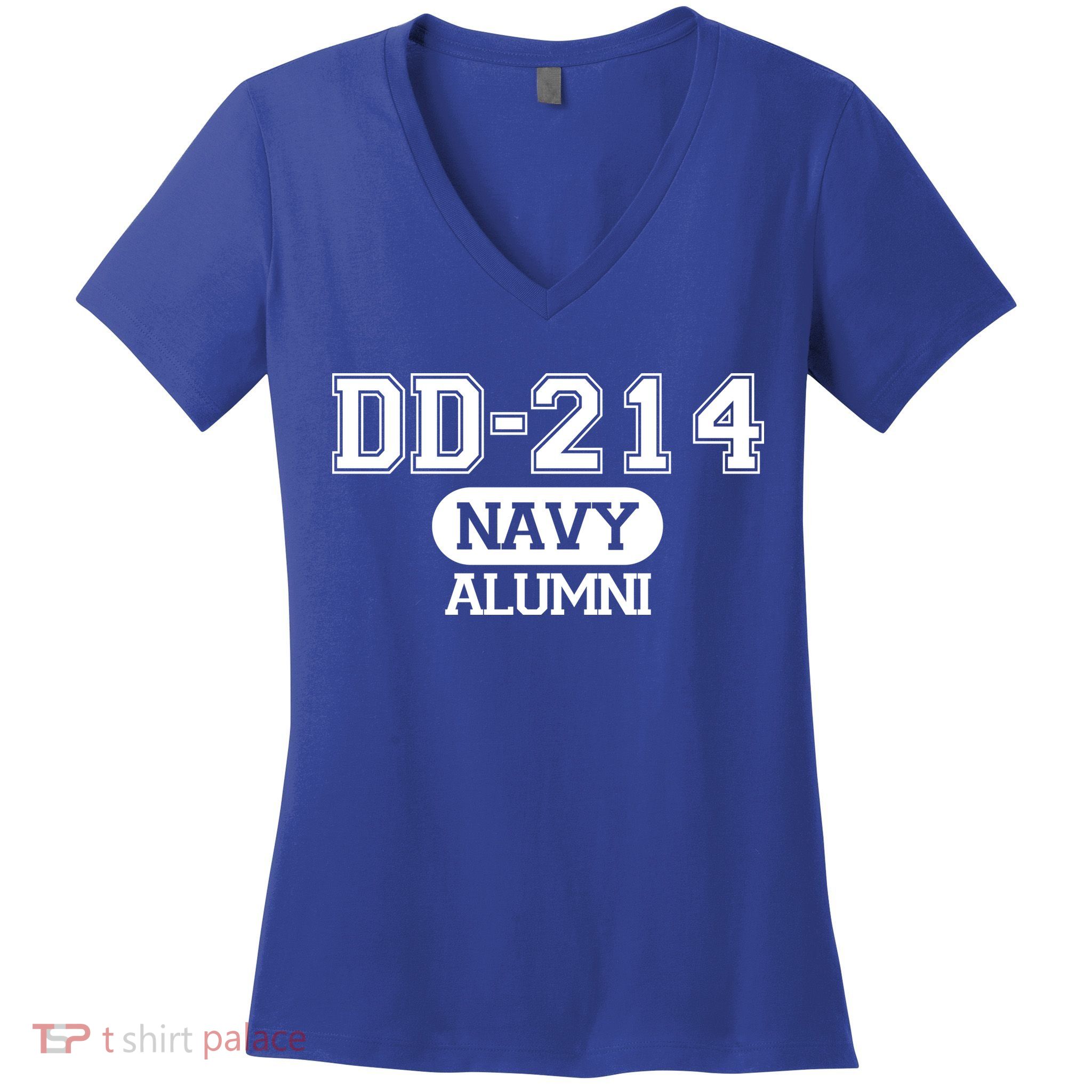 Dd 214 Navy Alumni Women's V-Neck T-Shirt