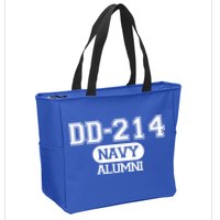 Dd 214 Navy Alumni Zip Tote Bag