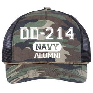 Dd 214 Navy Alumni Retro Rope Trucker Hat Cap