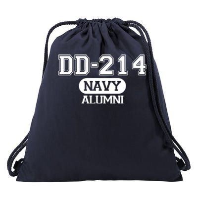 Dd 214 Navy Alumni Drawstring Bag