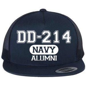 Dd 214 Navy Alumni Flat Bill Trucker Hat