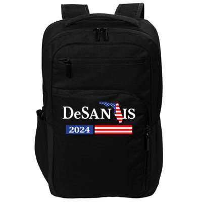 Desantis 2024 President American Flag Usa Flag Ron Desantis Meaningful Gift Impact Tech Backpack