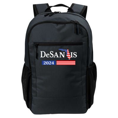 Desantis 2024 President American Flag Usa Flag Ron Desantis Meaningful Gift Daily Commute Backpack