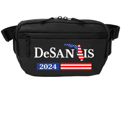 Desantis 2024 President American Flag Usa Flag Ron Desantis Meaningful Gift Crossbody Pack