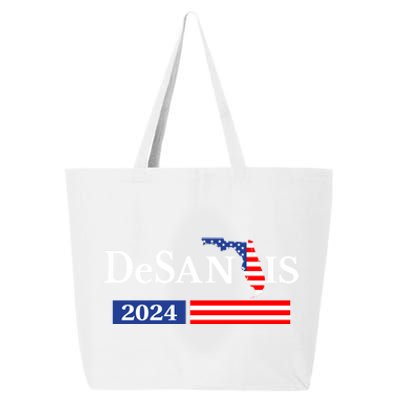 Desantis 2024 President American Flag Usa Flag Ron Desantis Meaningful Gift 25L Jumbo Tote