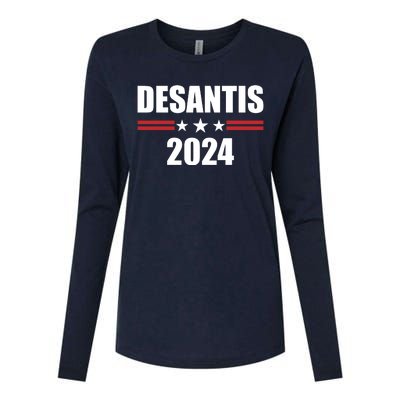 Desantis 2024 Ron Desantis 2024 Presidential Election Desantis For President Womens Cotton Relaxed Long Sleeve T-Shirt