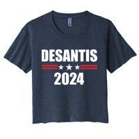 Desantis 2024 Ron Desantis 2024 Presidential Election Desantis For President Women's Crop Top Tee
