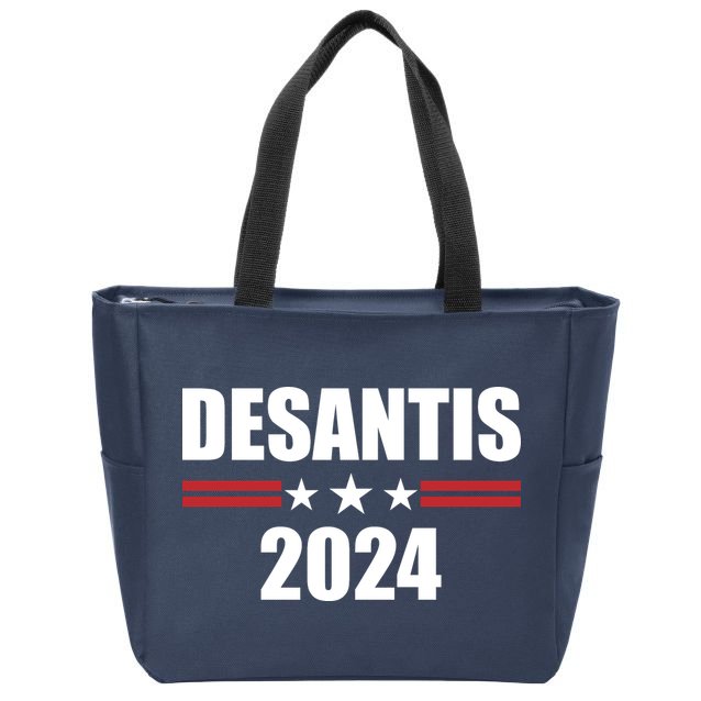 Desantis 2024 Ron Desantis 2024 Presidential Election Desantis For President Zip Tote Bag