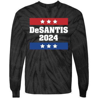 Desantis 2024 Ron Desantis 2024 Presidential Election Desantis President 2024 Tie-Dye Long Sleeve Shirt