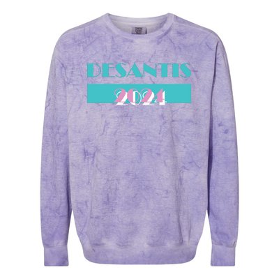 Desantis 2024 Ron Desantis 2024 Presidential Election Desantis President 2024 Colorblast Crewneck Sweatshirt