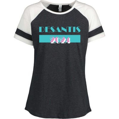 Desantis 2024 Ron Desantis 2024 Presidential Election Desantis President 2024 Enza Ladies Jersey Colorblock Tee