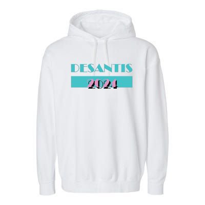 Desantis 2024 Ron Desantis 2024 Presidential Election Desantis President 2024 Garment-Dyed Fleece Hoodie