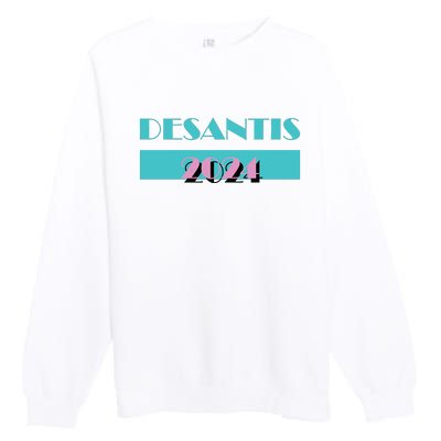 Desantis 2024 Ron Desantis 2024 Presidential Election Desantis President 2024 Premium Crewneck Sweatshirt