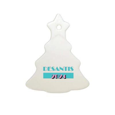 Desantis 2024 Ron Desantis 2024 Presidential Election Desantis President 2024 Ceramic Tree Ornament