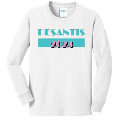 Desantis 2024 Ron Desantis 2024 Presidential Election Desantis President 2024 Kids Long Sleeve Shirt